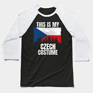 This Is My Czech Costume for Men Women Vintage Czech Baseball T-Shirt